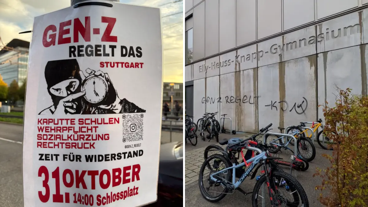 Die "Gen Z" kündigt für den 31. Oktober eine Demo auf dem Schlossplatz an.