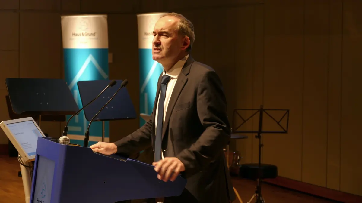 Hubert Aiwanger beim Tag des Eigentums im Kongresszentrum Liederhalle.