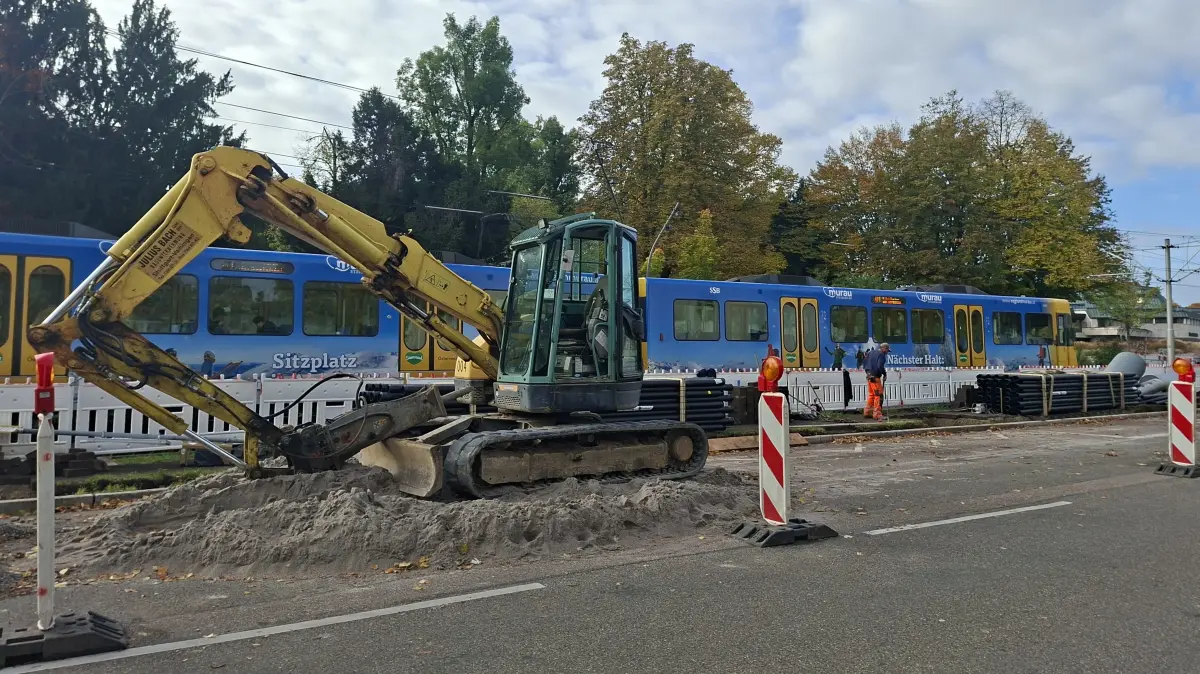 Für die Neue Mitte Fellbach – hier die Vorbereitungen für den großen Umbau entlang der Stadtbahngleise – reicht das Geld gerade noch. Andere Großprojekte wie die erhoffte Feuerwache und eine neue Sporthalle liegen derzeit auf Eis.