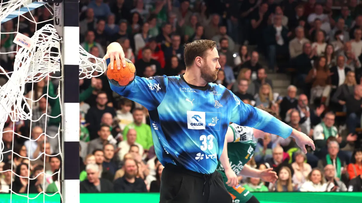 BAU // 21.02.2026, Deutschland, Göppingen, Handball DAIKIN HBL,
FRISCH AUF! Göppingen vs. THW Kiel, Andreas Wolff (THW)